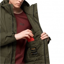 Jack Wolfskin Parka Fierce Wind (waterproof and windproof, made from recycled materials) green Men